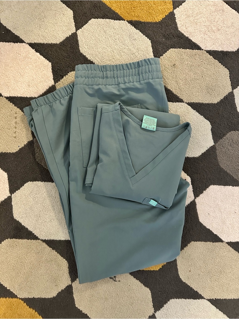 Garde Malade Scrub Jogger Set Gris Ocean
